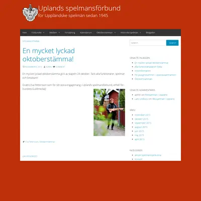 Uplandsspelmannen startsida 2016