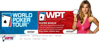 World Poker Tour startsida 2006