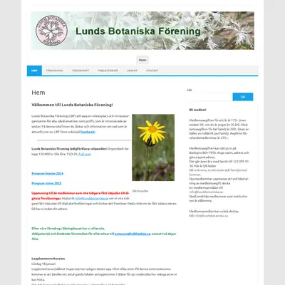 Botaniska Notiser startsida 2025