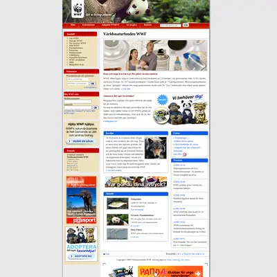 WWF Magasin startsida 2005