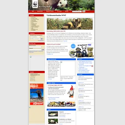 WWF Magasin startsida 2006