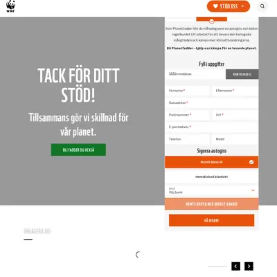 WWF Magasin startsida 2022