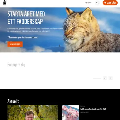WWF Magasin startsida 2024