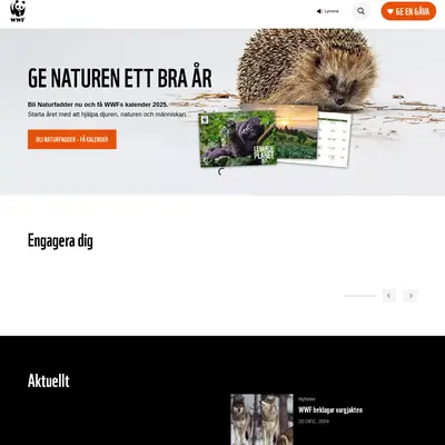 WWF Magasin startsida 2025