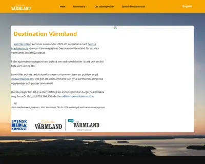 destinationvärmland.se startsida 2025