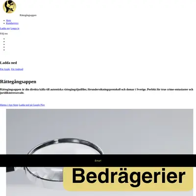 Rättegångsappen startsida 2025