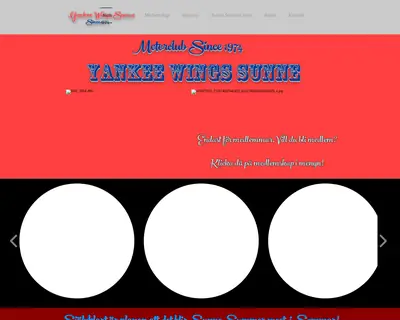 Radio Yankee Wings startsida 2023