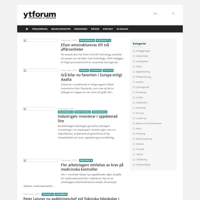 Ytforum startsida 2020