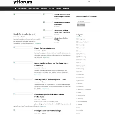 Ytforum startsida 2021