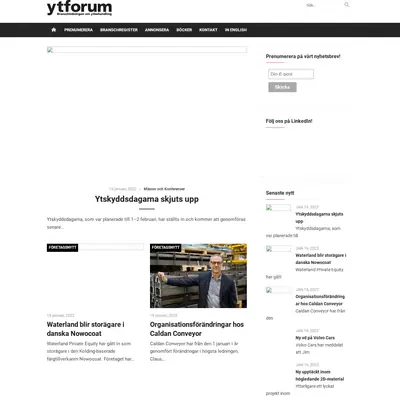 Ytforum startsida 2022