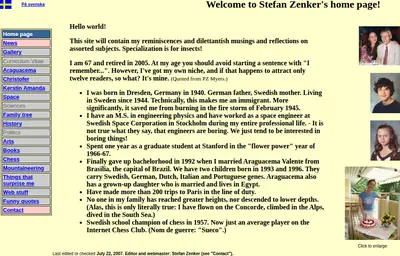 www.zenker.se startsida 2008
