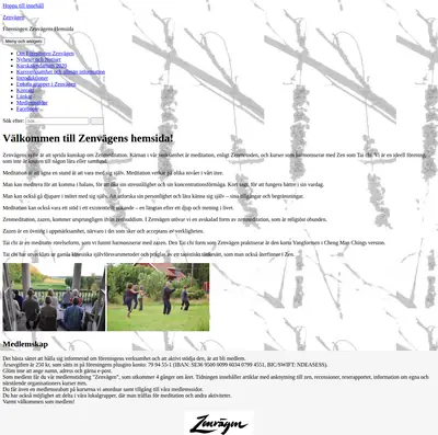 Zenvägen startsida 2020