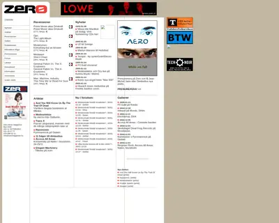www.zeromagazine.nu startsida 2005