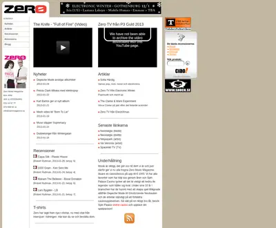 www.zeromagazine.nu startsida 2013