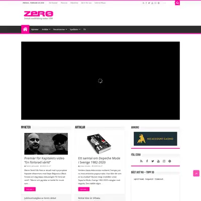 www.zeromagazine.nu startsida 2020