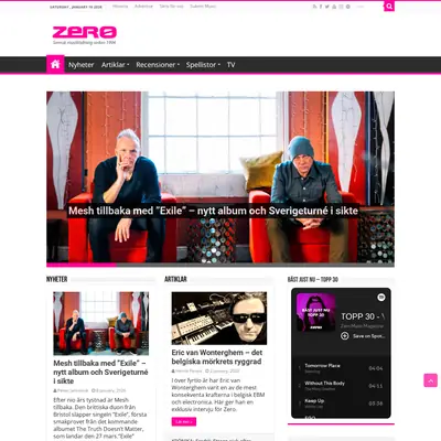 www.zeromagazine.nu startsida 2026